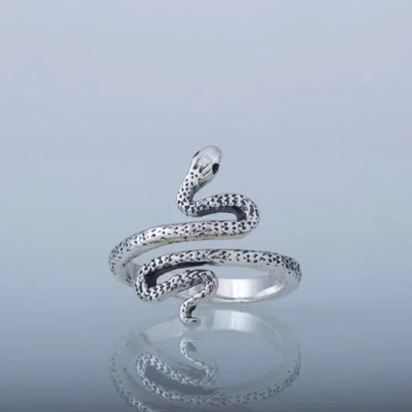 Unique Trendy Snake Finger Rings for Women/Man, INDN8425 - Picture 5 of 9